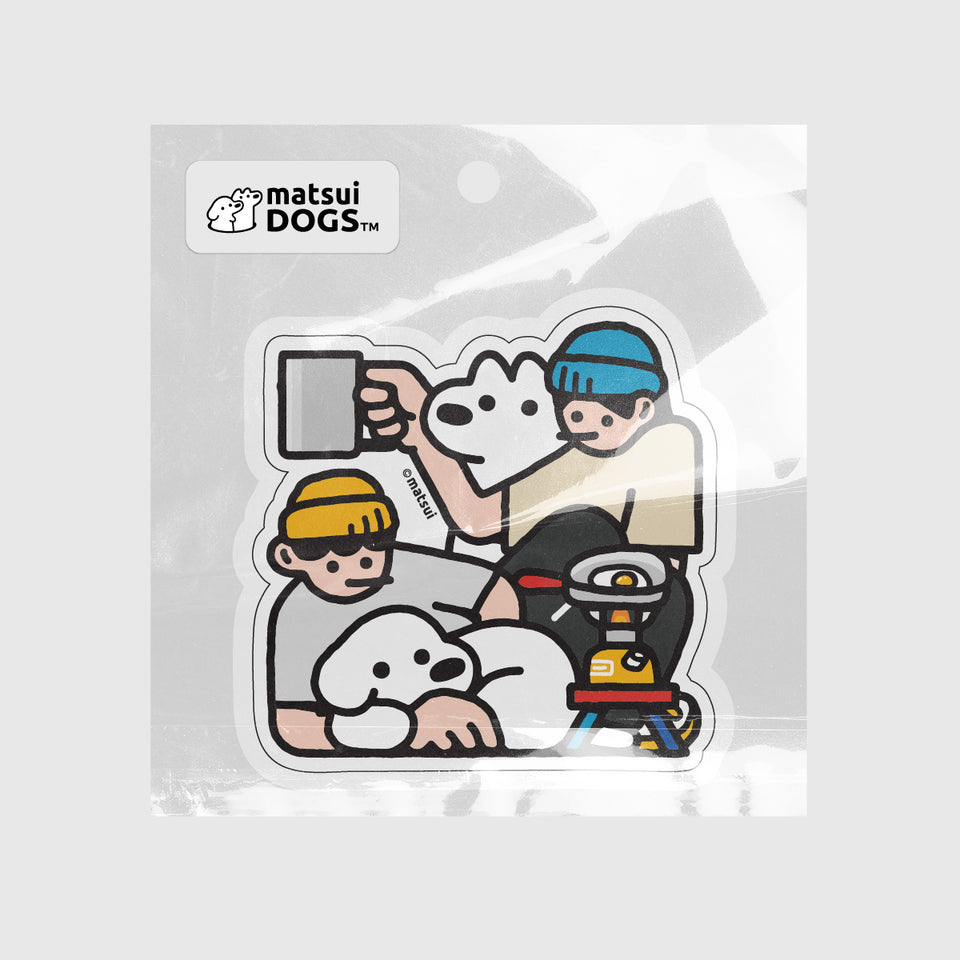 "matsui DOGS" STICKER / CAMPING