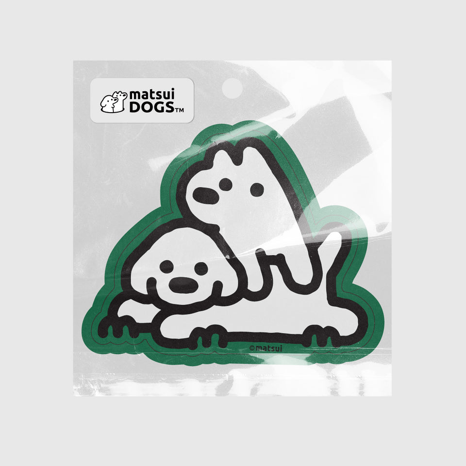 "matsui DOGS" STICKER / ON THE GRASS