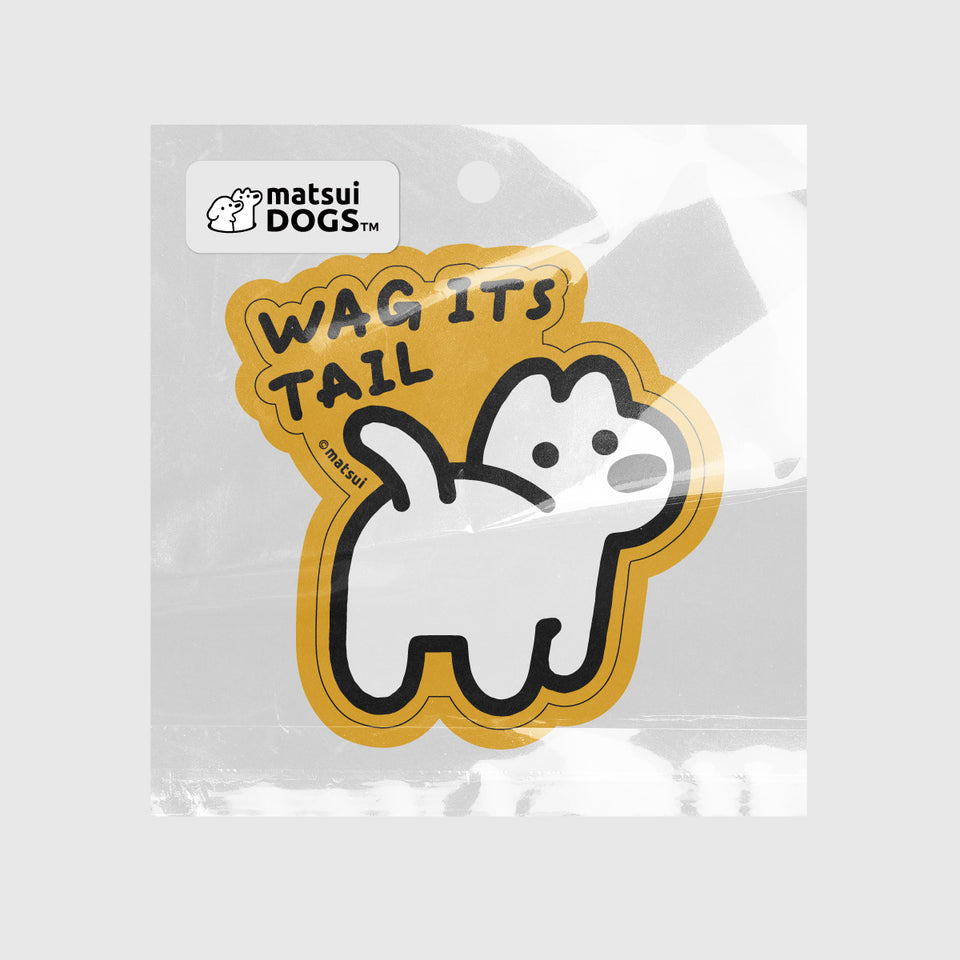 "matsui DOGS" STICKER / WAG ITS TAIL