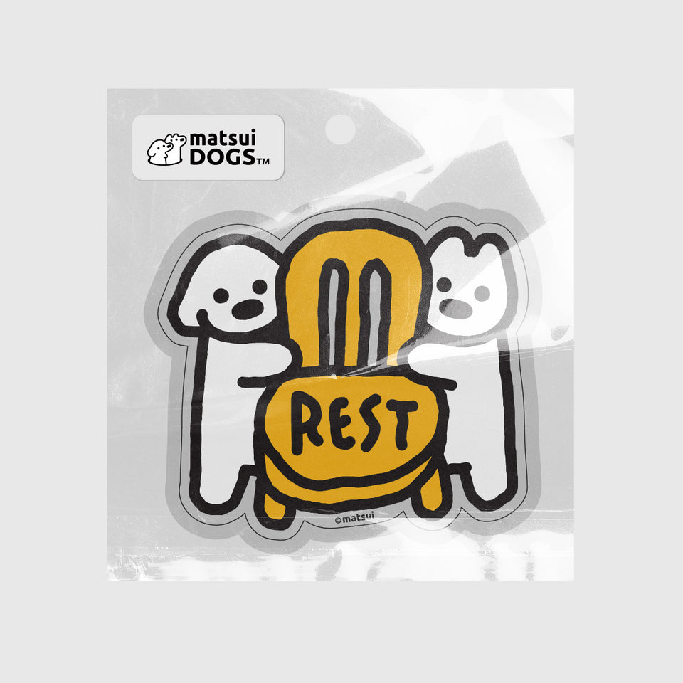 "matsui DOGS" STICKER / REST
