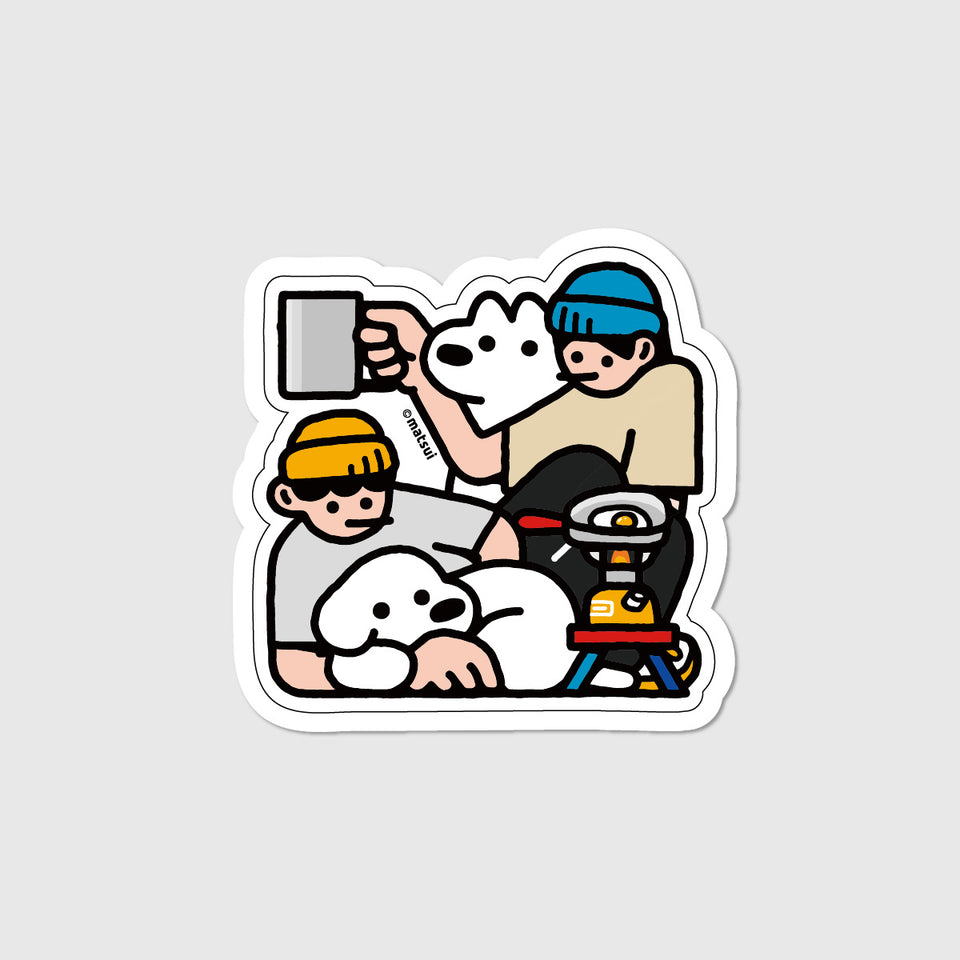 "matsui DOGS" STICKER / CAMPING