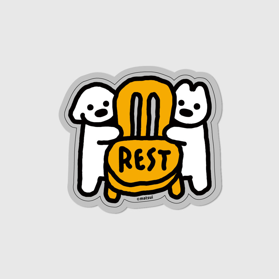 "matsui DOGS" STICKER / REST