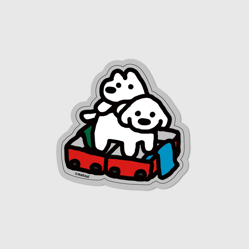 "matsui DOGS" STICKER / SUITCASE