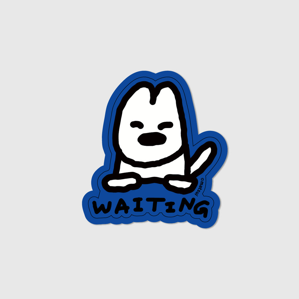 "matsui DOGS" STICKER / WAITING
