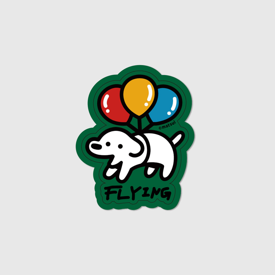 "matsui DOGS" STICKER / FLYING