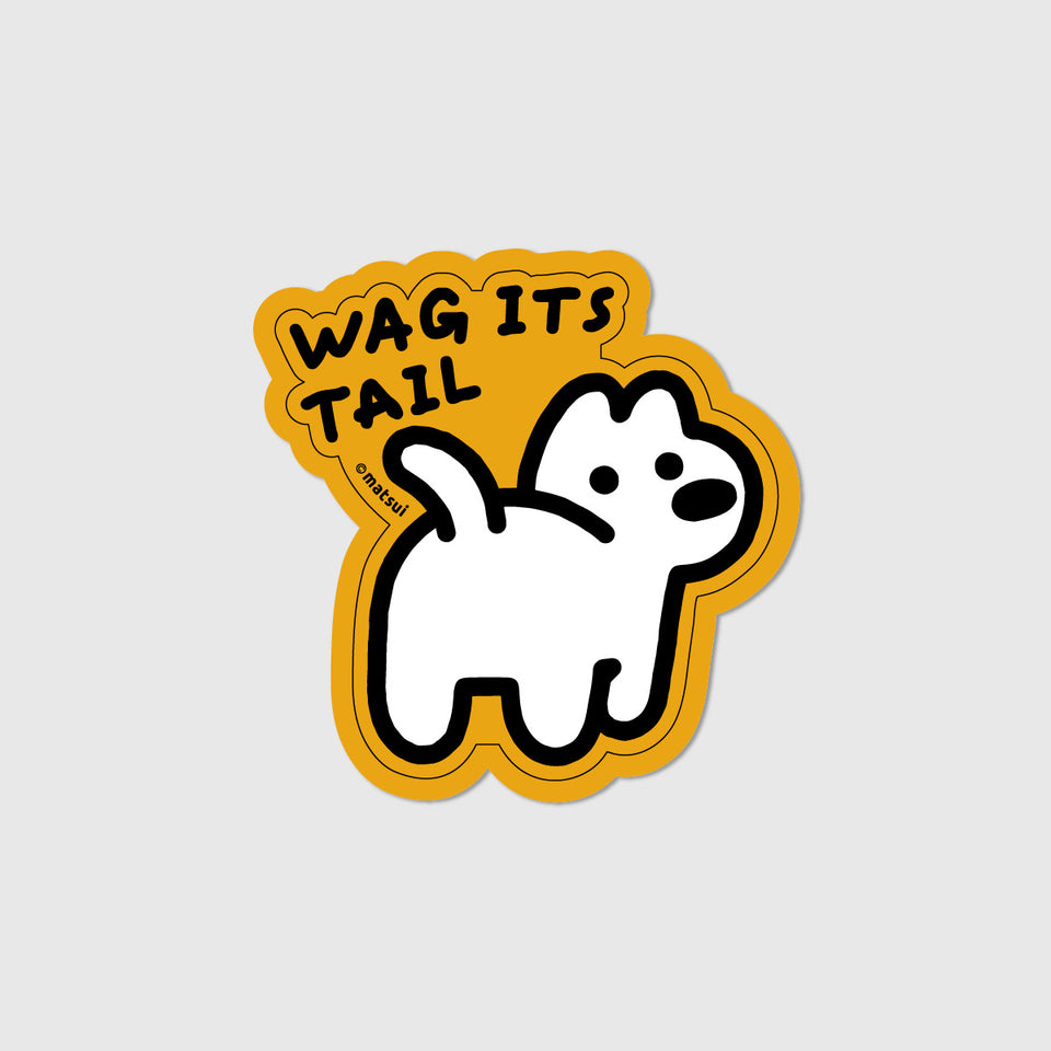 "matsui DOGS" STICKER / WAG ITS TAIL