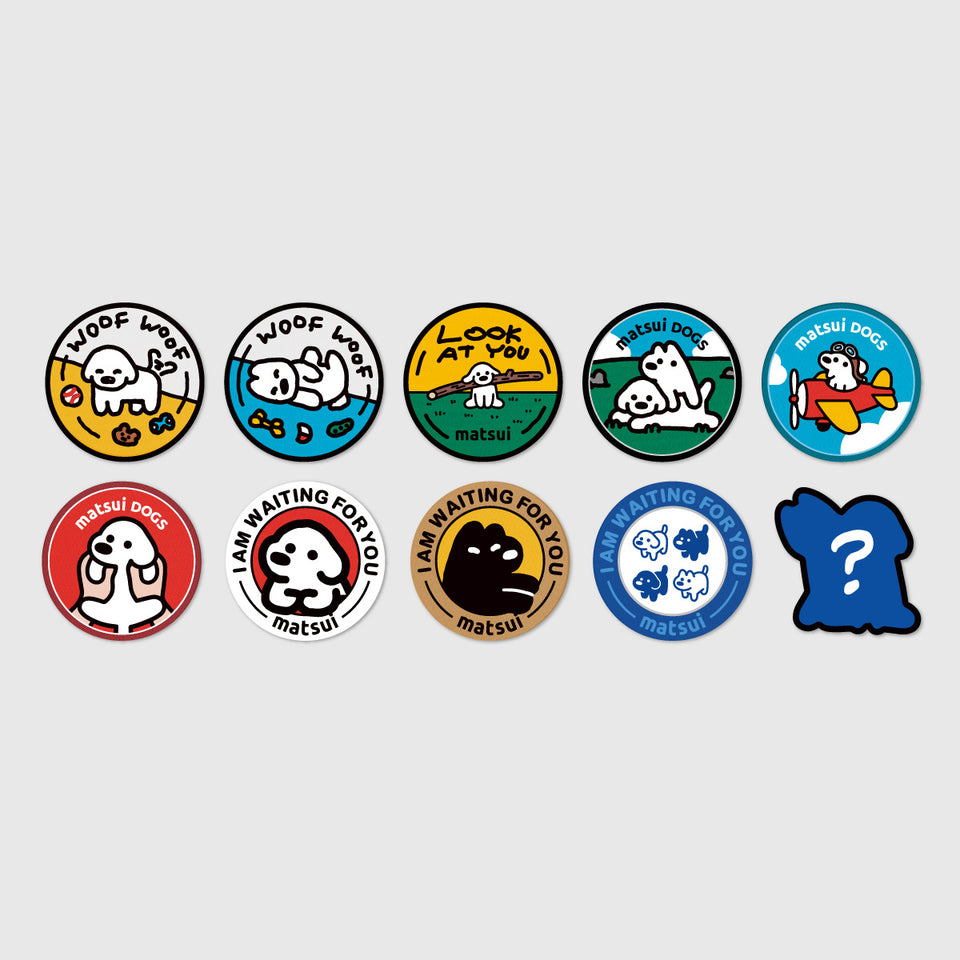 "matsui DOGS" EMBROIDERY PATCH MYSTERY PACK / 1 PC