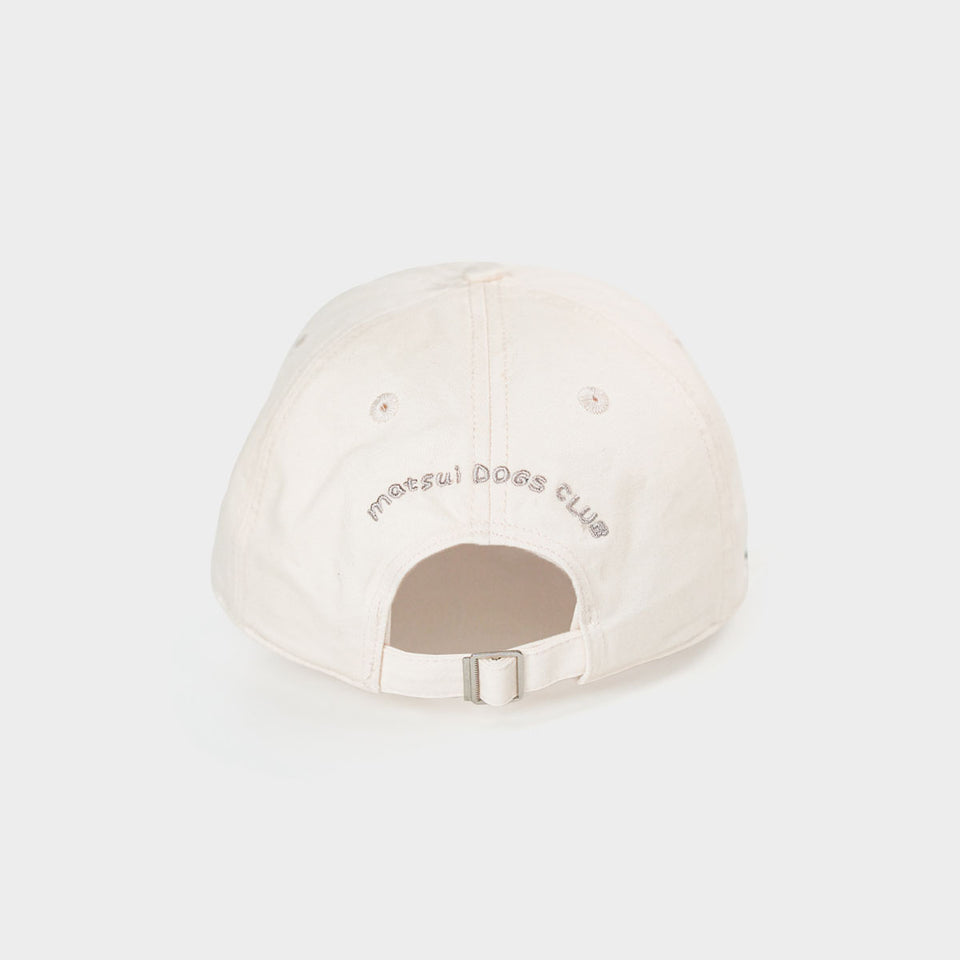 "matsui DOGS" Baseball Cap / YOU ARE GOOD (Beige)