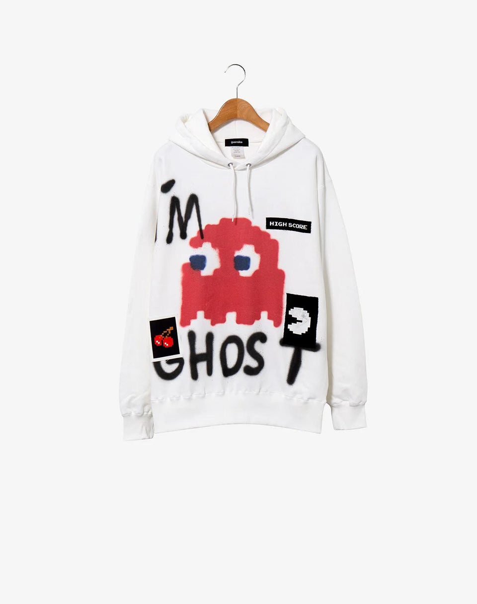 guernika x PAC-MAN Paint hoodie / GHOST