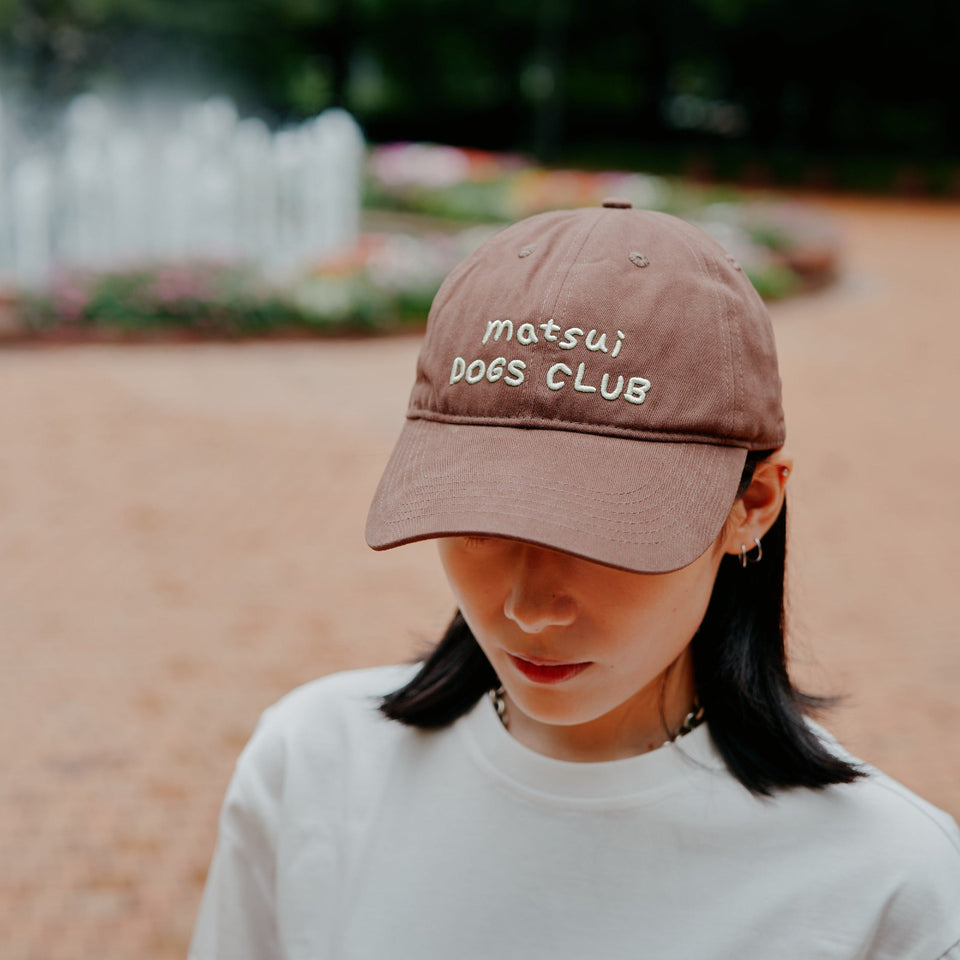 "matsui DOGS" Baseball Cap / matsui DOGS CLUB (Brown)