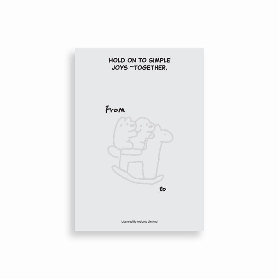"matsui DOGS" POSTCARD / HOLD ON TO SIMPLE JOY