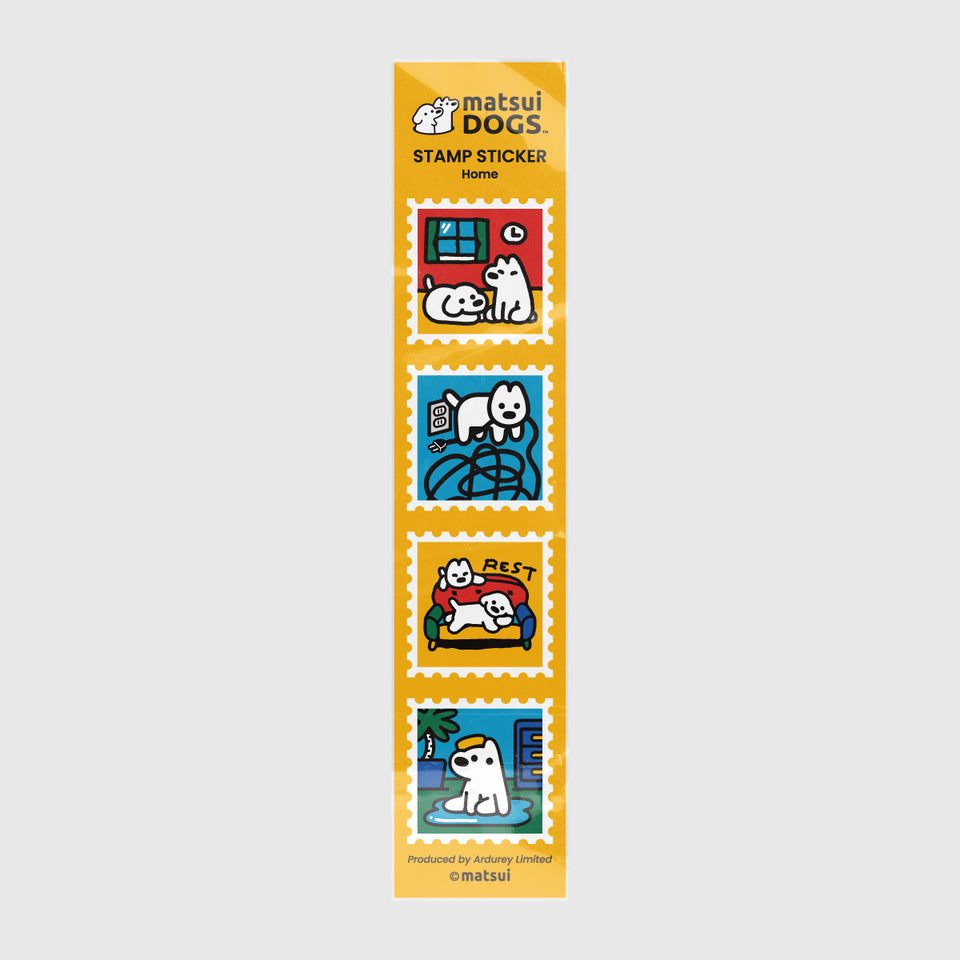 "matsui DOGS" STAMP STICKER / HOME