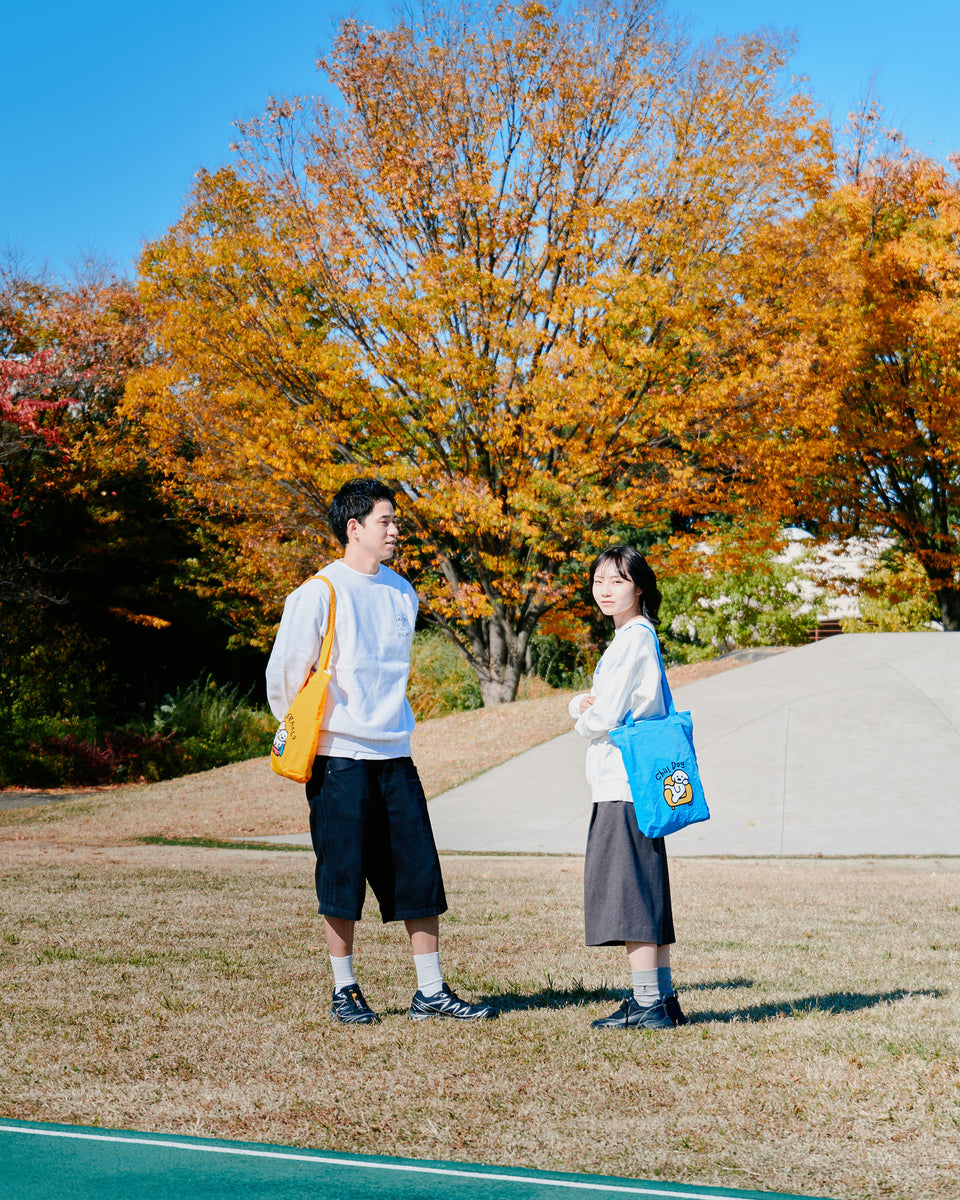 "matsui DOGS" PRINTED TOTE BAG / TAKE ME TRAVEL?