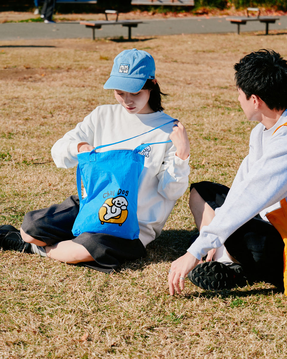 "matsui DOGS" PRINTED TOTE BAG / CHILL DOG
