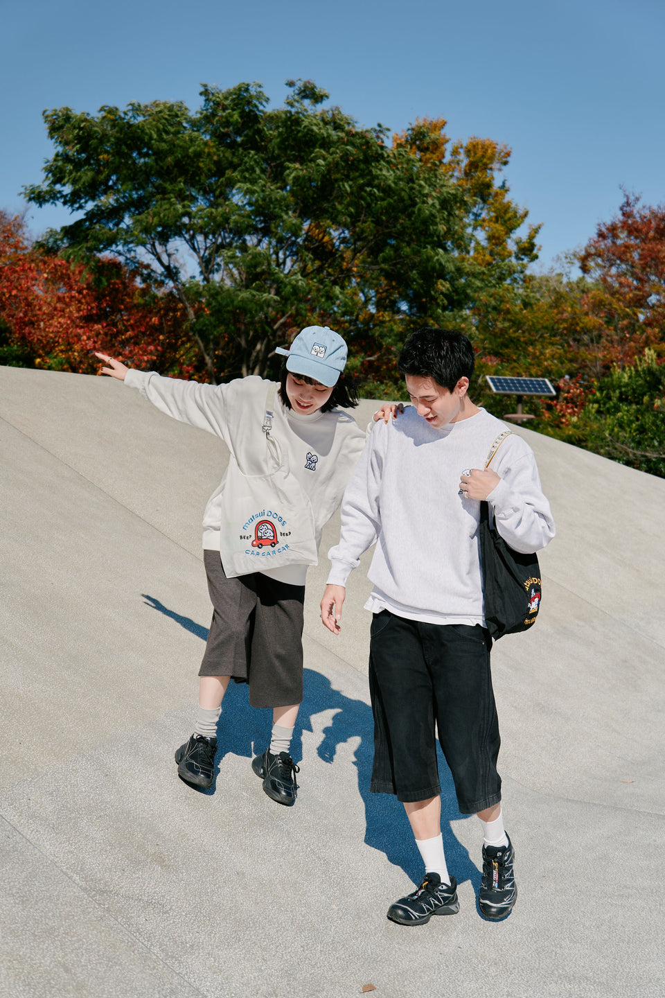 "matsui DOGS" EMBROIDERED VEST BAG