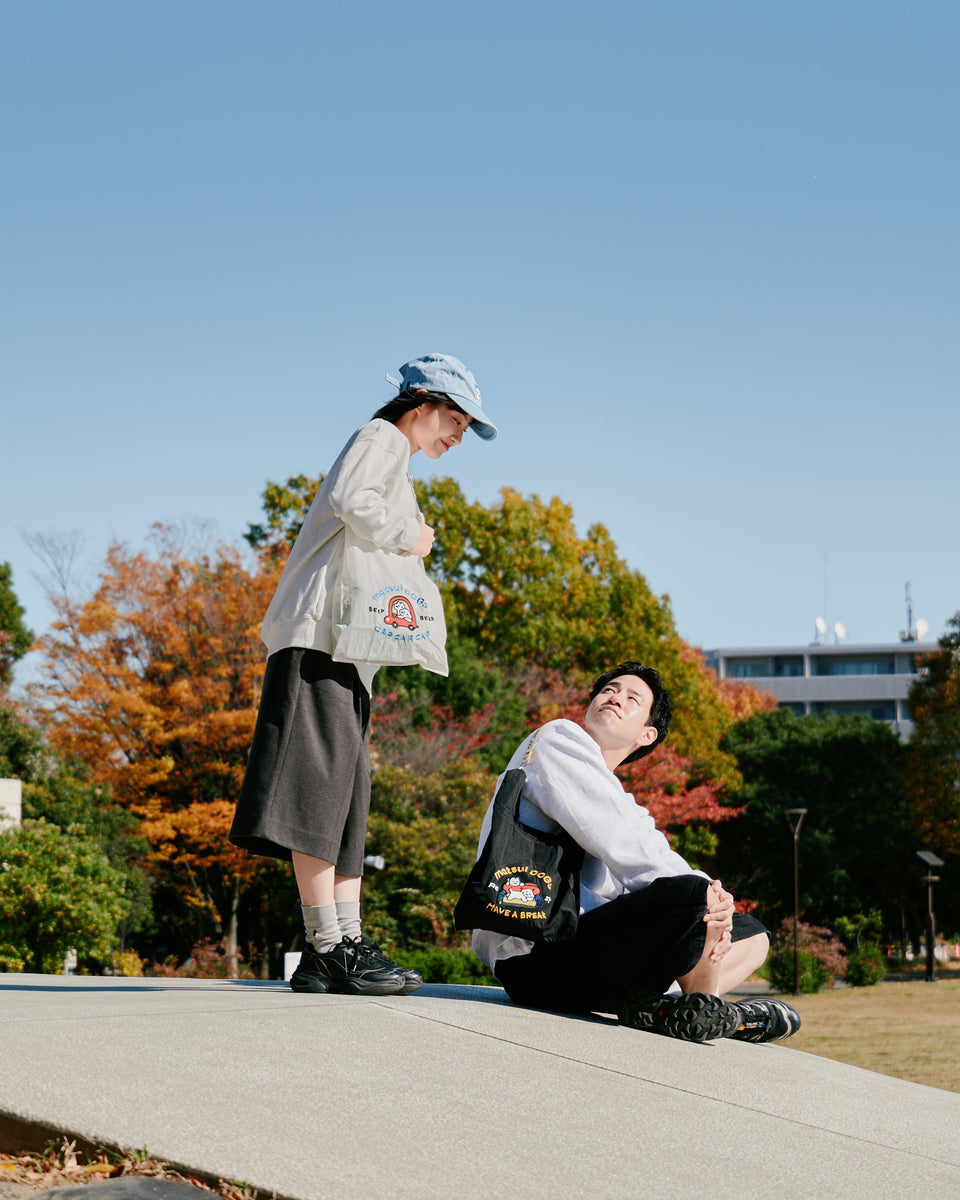"matsui DOGS" EMBROIDERED VEST BAG