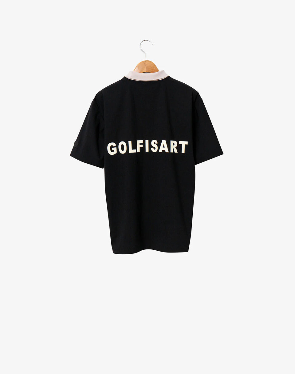 GOLFISART POLO SHIRT / BLACK