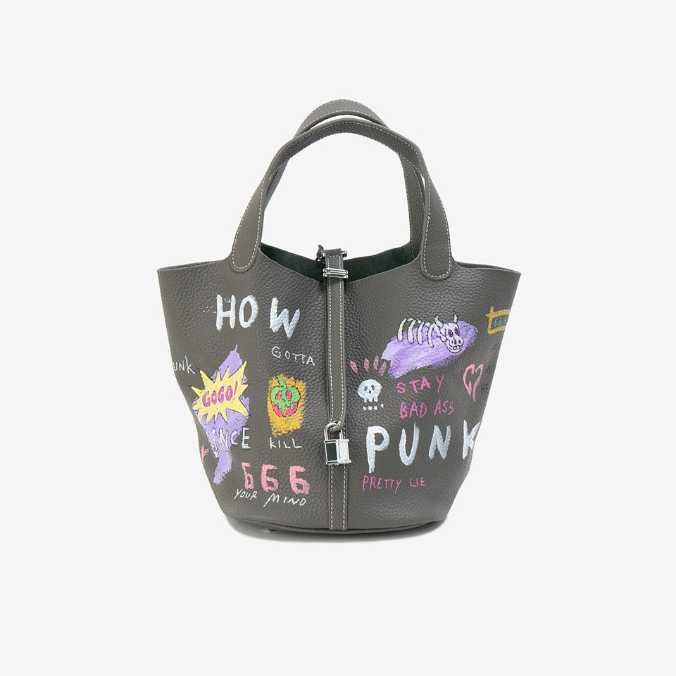 "How punk" Cube Bag -Size L