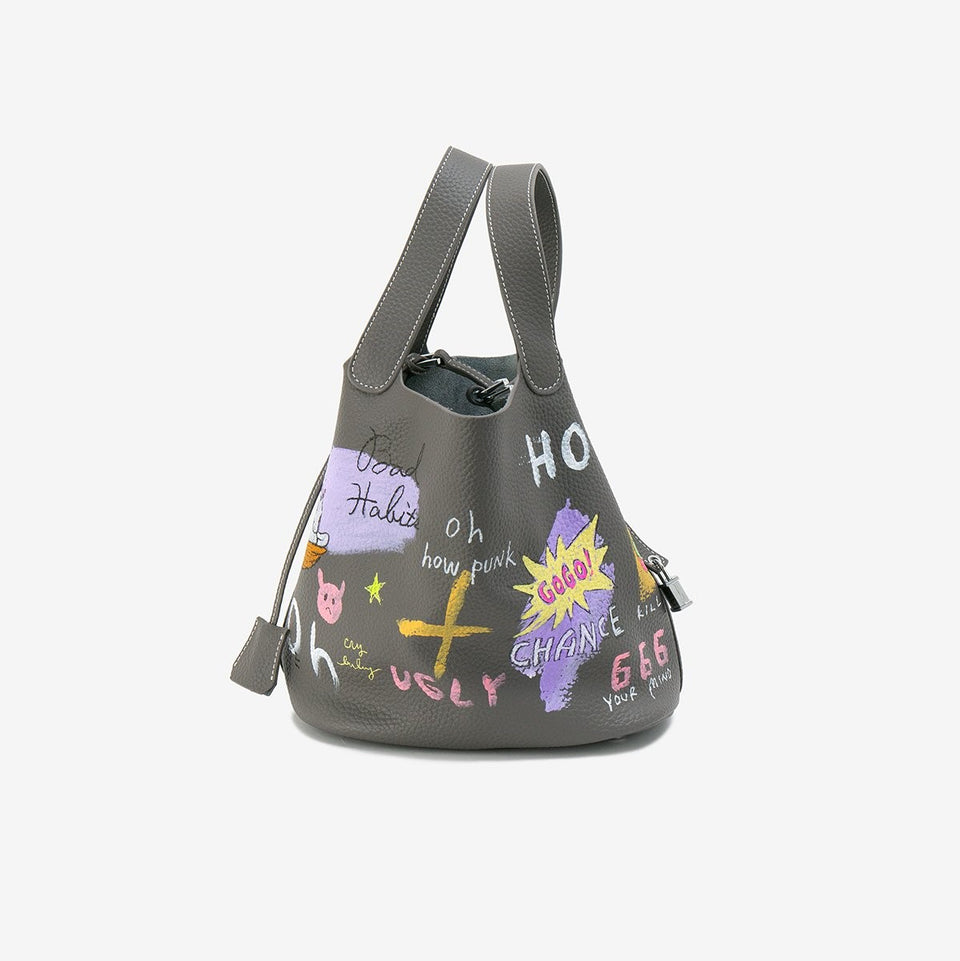 "How punk" Cube Bag -Size L