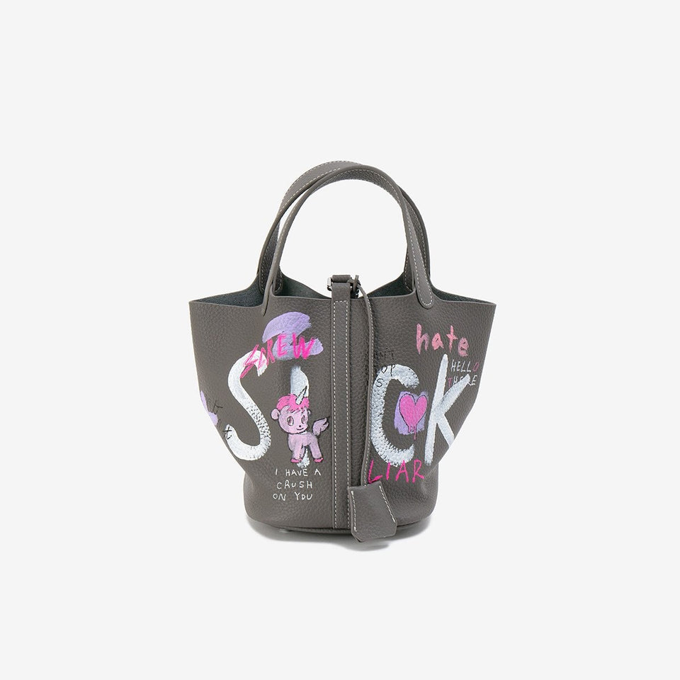 "Call sick" Cube Bag -Size S