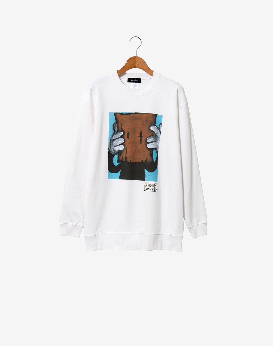 Print Sweat Shirt Anonymouse 01