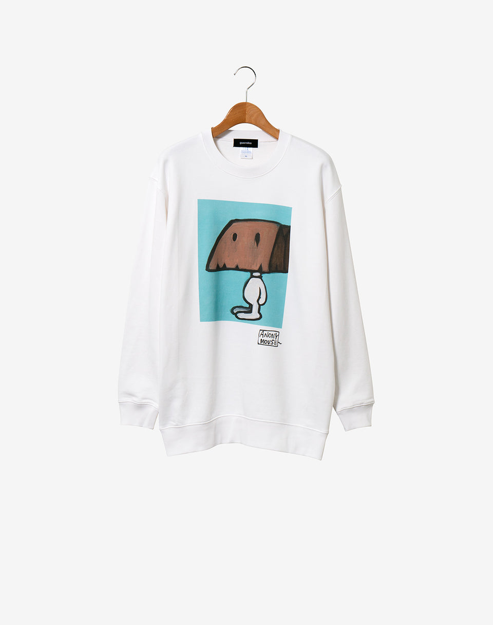Print Sweat Shirt Anonymouse 02
