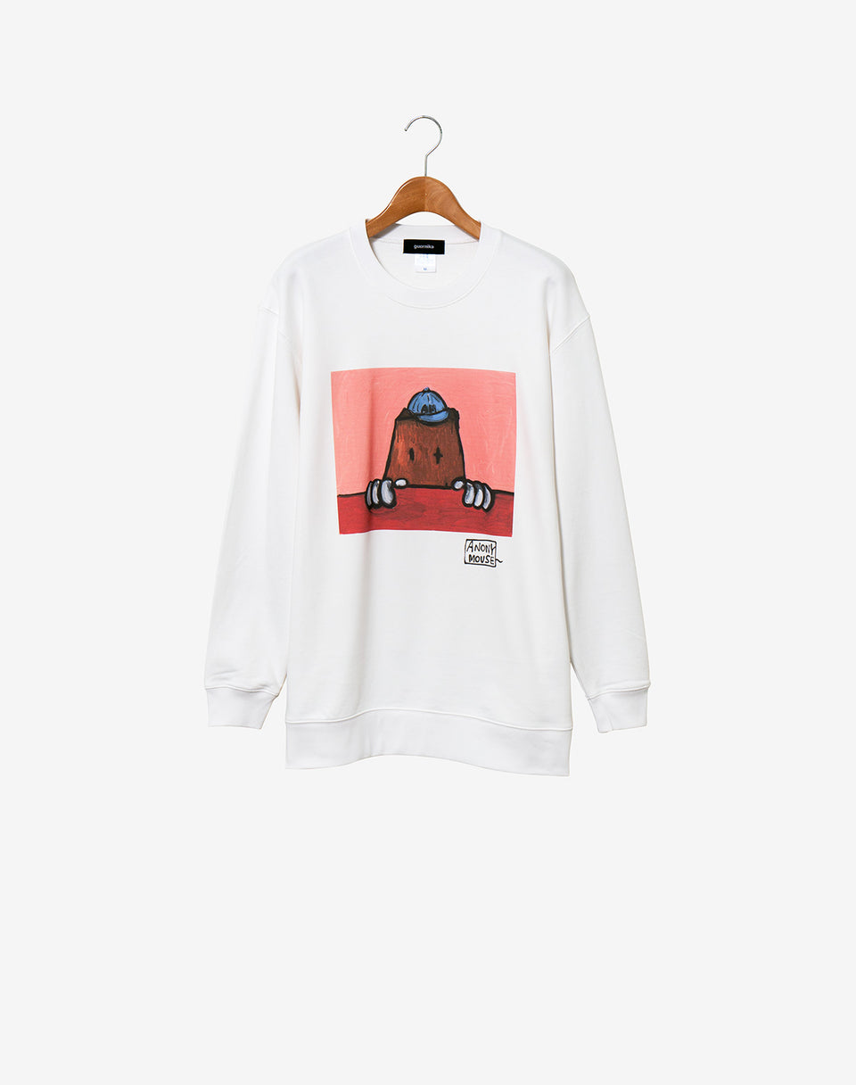 Print Sweat Shirt Anonymouse 05