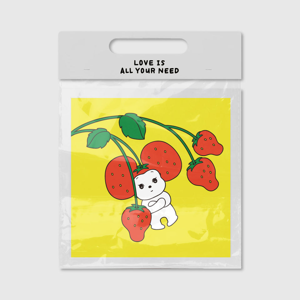 "Yuri Ichimura" ART PRINT / SHIRATAMA BEING A STRAWBERRY