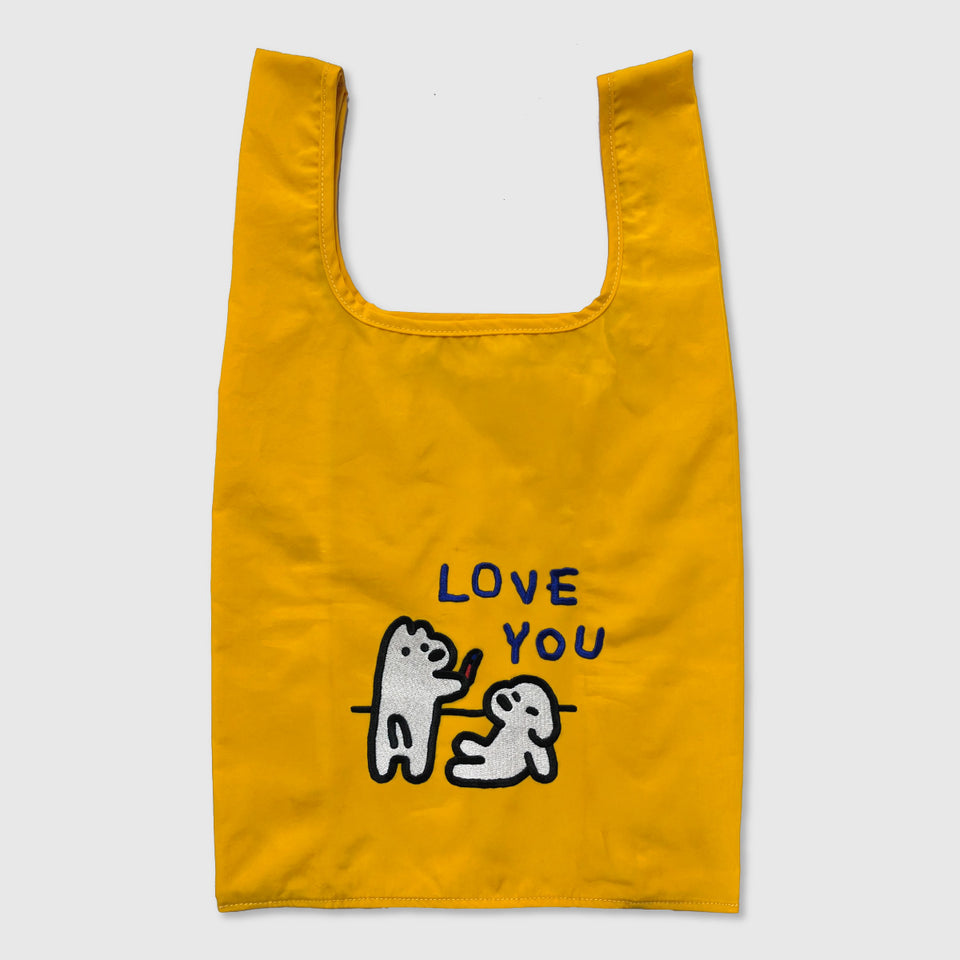 "matsui" EMBROIDERED VEST BAG / LOVE YOU