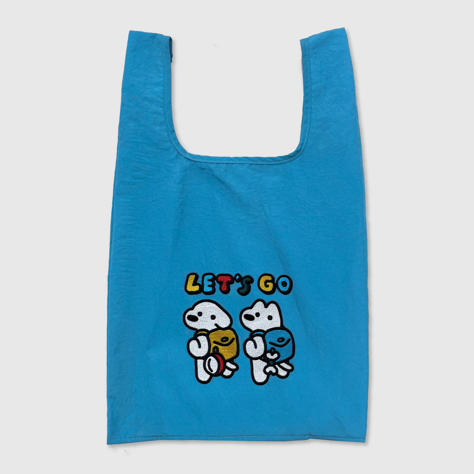 "matsui DOGS" EMBROIDERED VEST BAG / LET'S GO