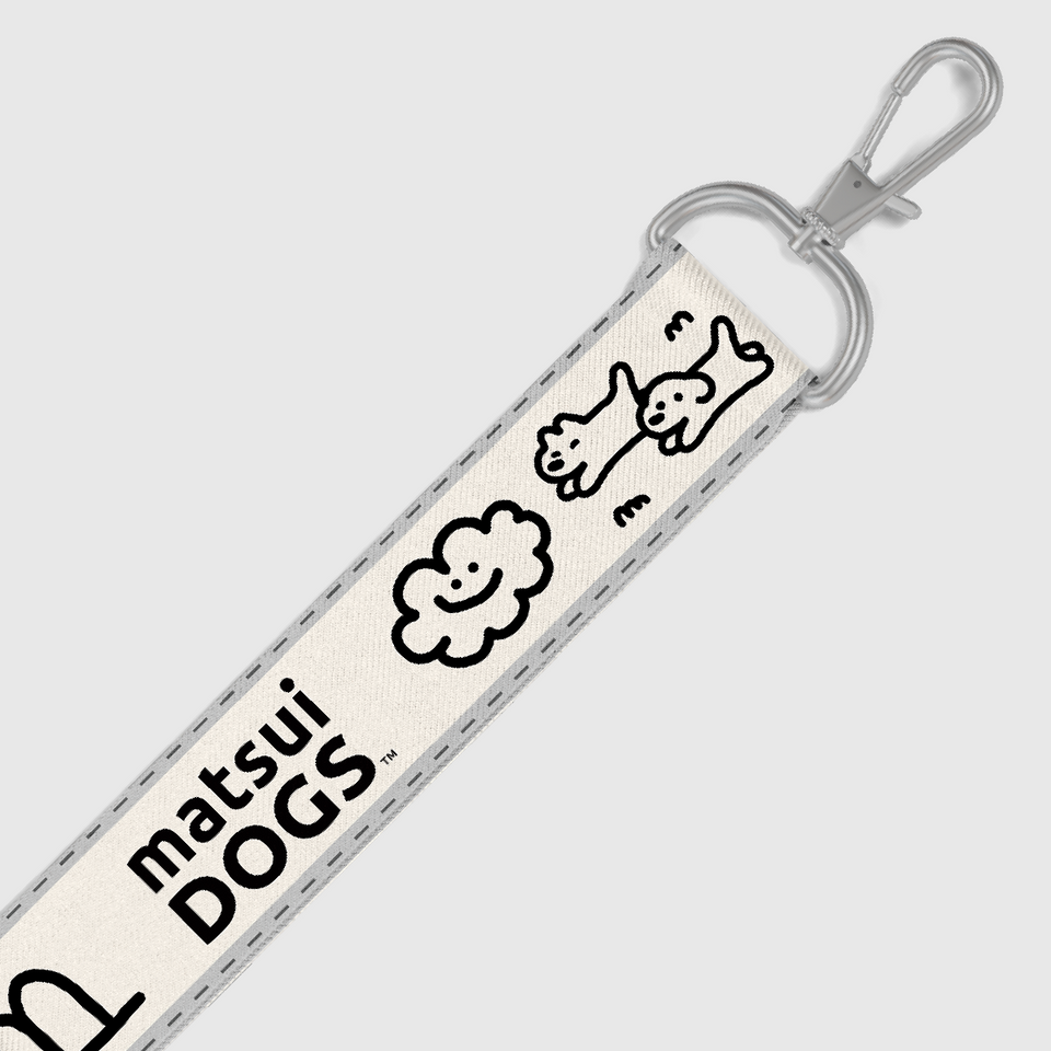 "matsui DOGS" WEBBING KEYCHAIN STRAP / PLAY WITH ME