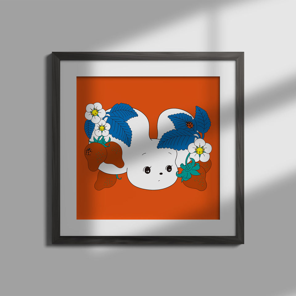 "Yuri Ichimura" ART PRINT / SHIRATAMA WITH STRAWBERRIES