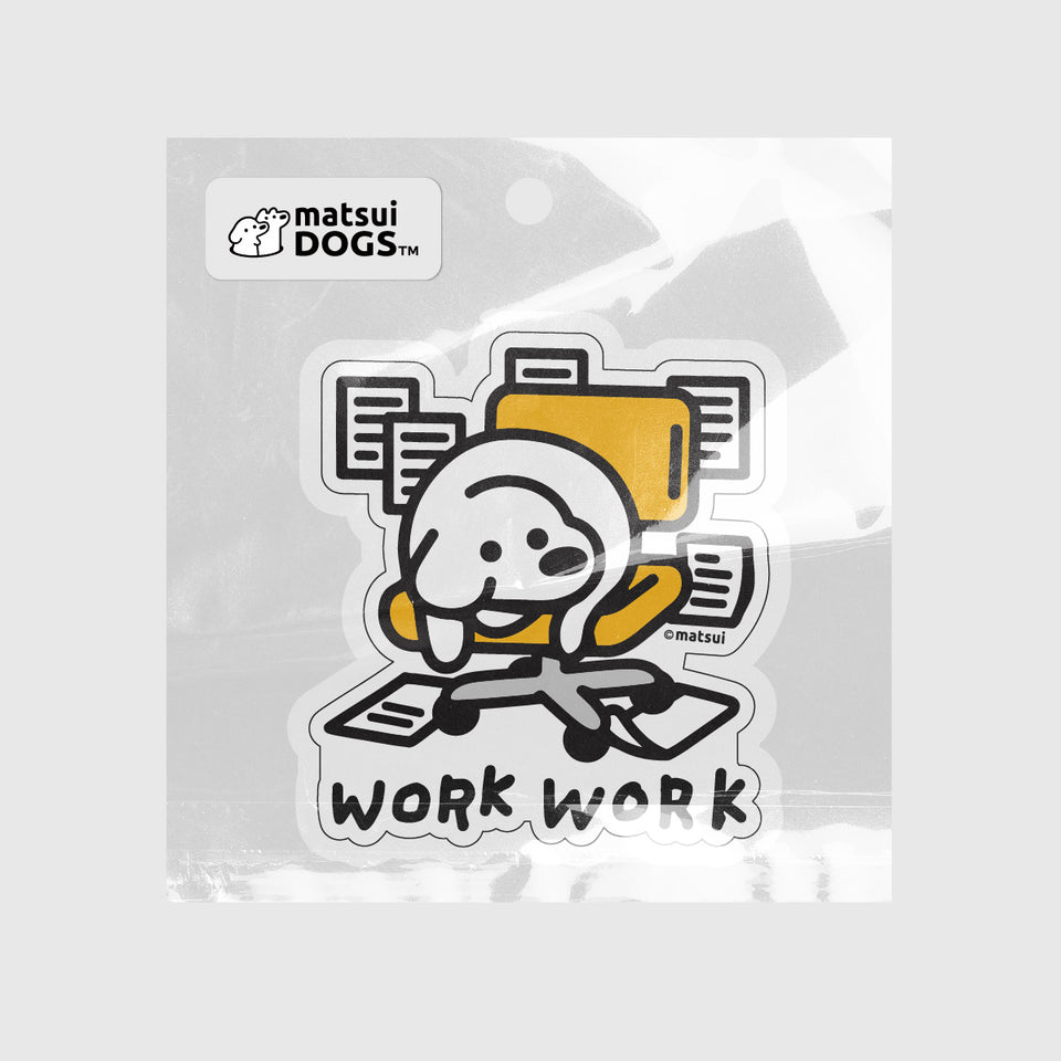 "matsui DOGS" STICKER / WORK