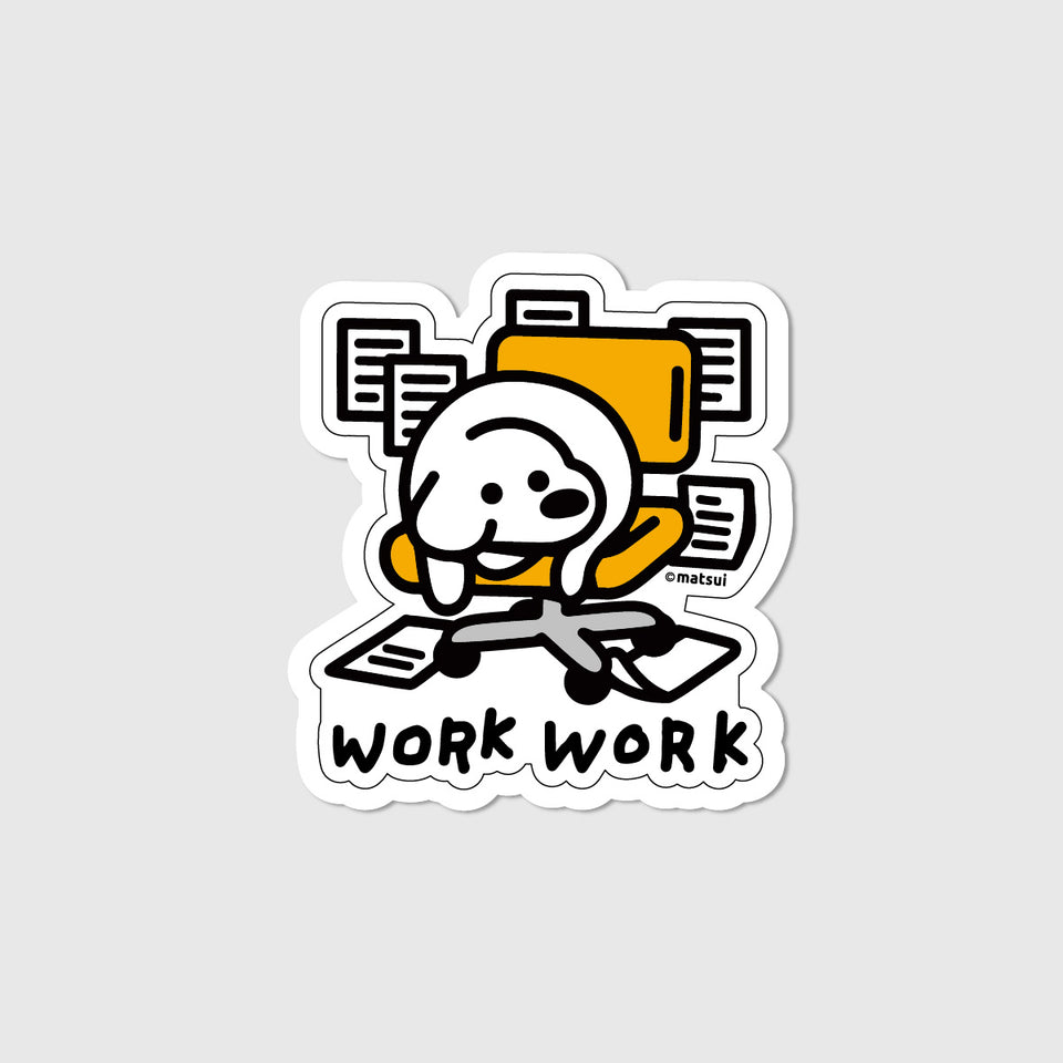 "matsui DOGS" STICKER / WORK
