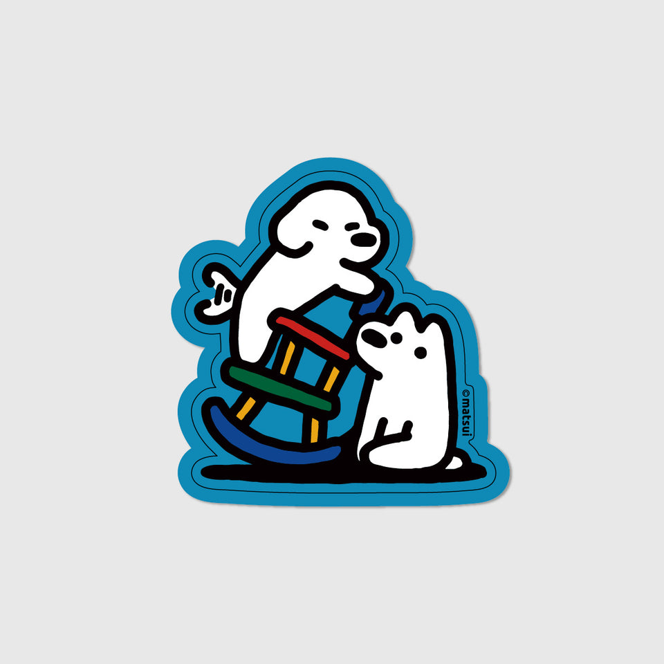 "matsui DOGS" STICKER / ROCKING CHAIR