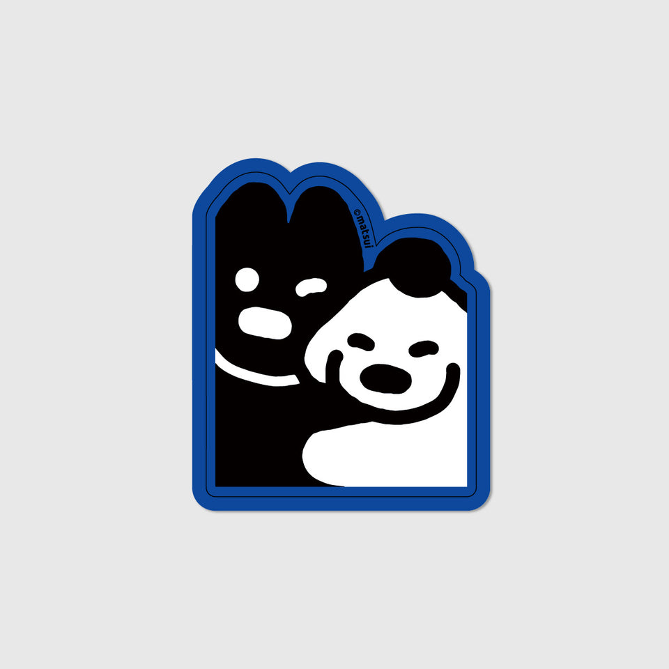 "matsui DOGS" STICKER / HUG