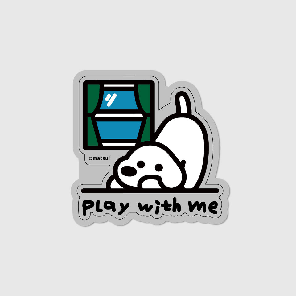 "matsui DOGS" STICKER / PLAY WITH ME