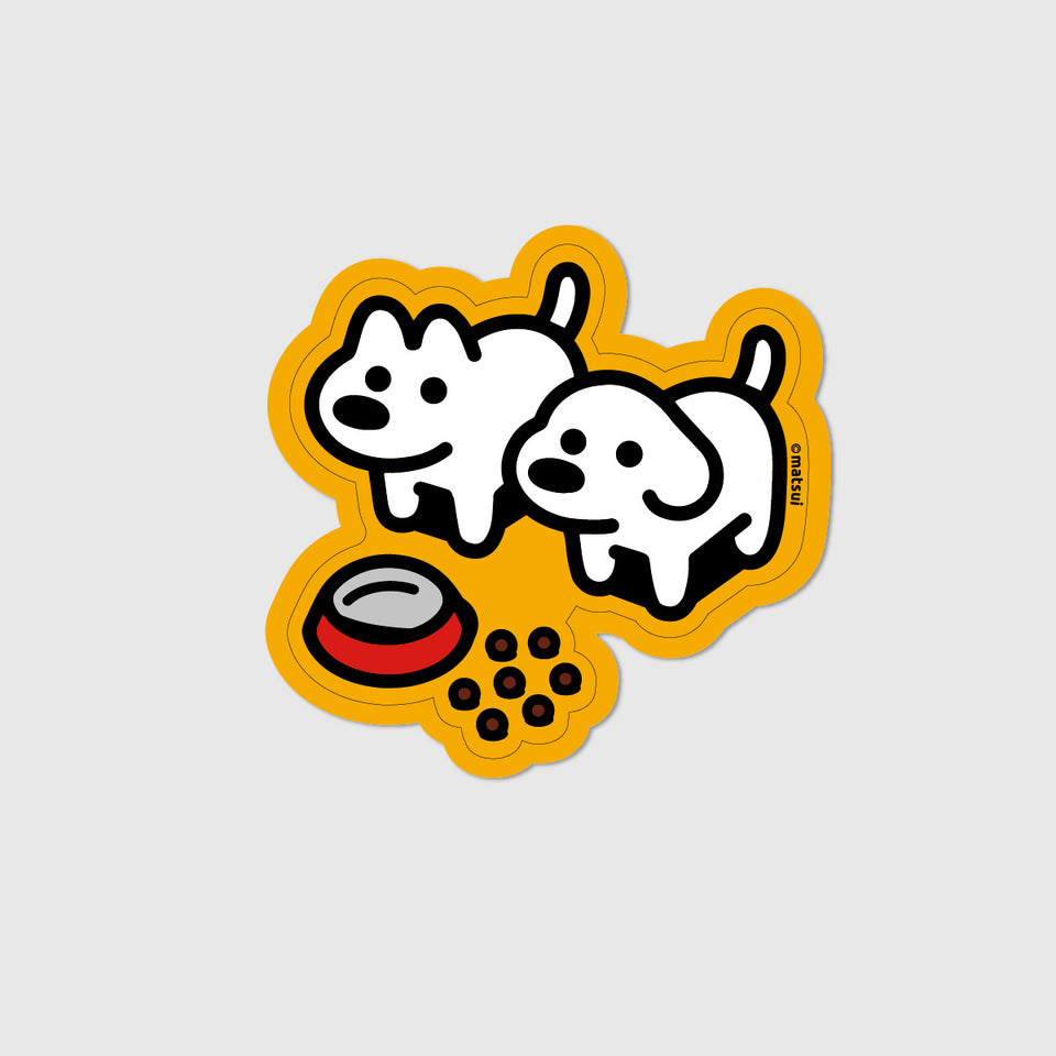 "matsui DOGS" STICKER / MEAL