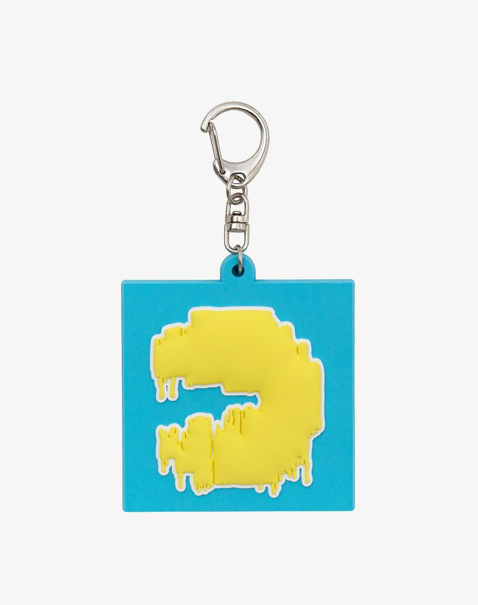 guernika x PAC-MAN Rubber Keychain / Blue
