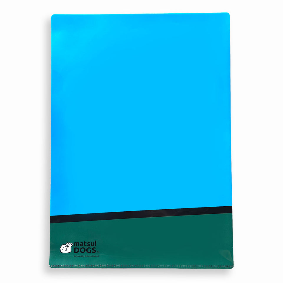 "matsui DOGS" A4 Clear File / SUNNY SKY, GENTLE HEARTS