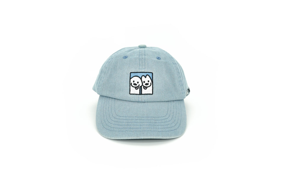 "matsui" DENIM BASEBALL CAP / BLUE