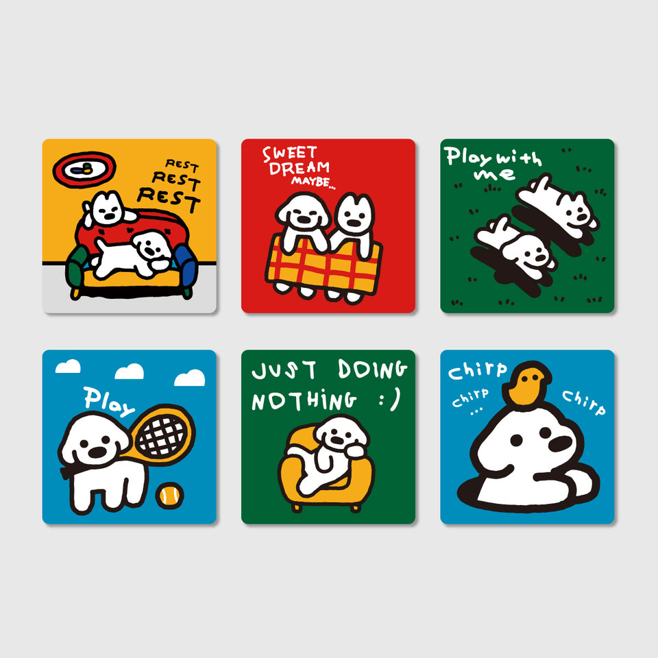 "matsui DOGS" FRIDGE MAGNET MYSTERY BOX / A BOX WITH 6 PCS