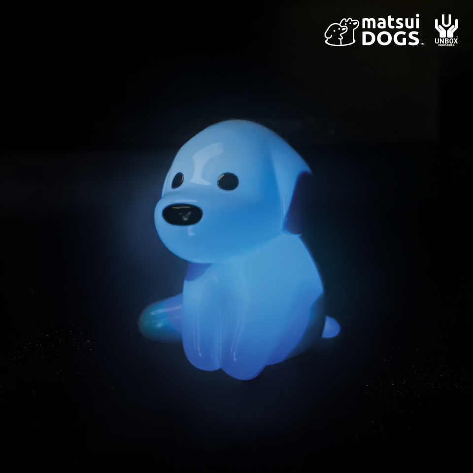 "matsui DOGS" ART TOY (Glow in Dark)