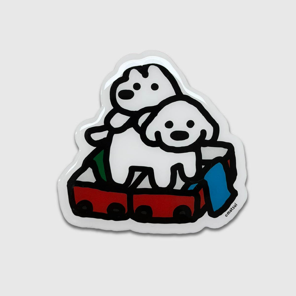 "matsui DOGS" Die-cut Big Magnet / SUITCASE