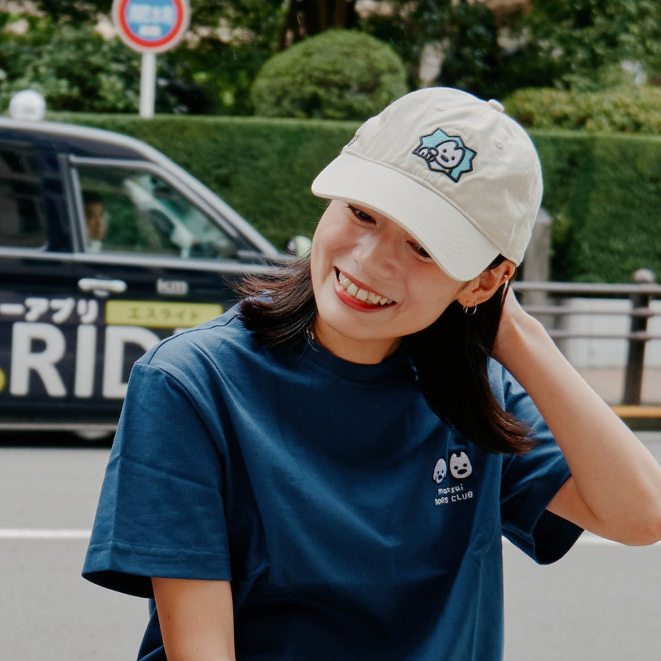 "matsui DOGS" Baseball Cap / YOU ARE GOOD (Beige)