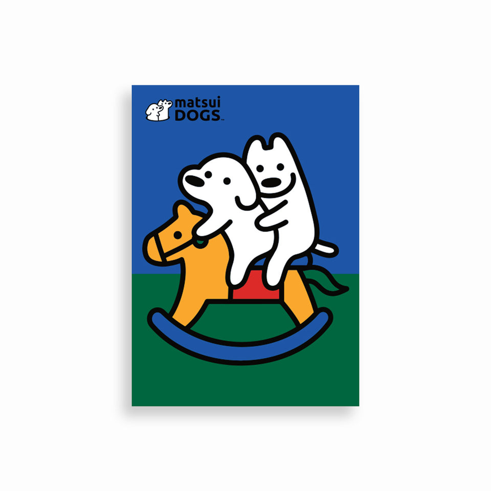 "matsui DOGS" POSTCARD / HOLD ON TO SIMPLE JOY