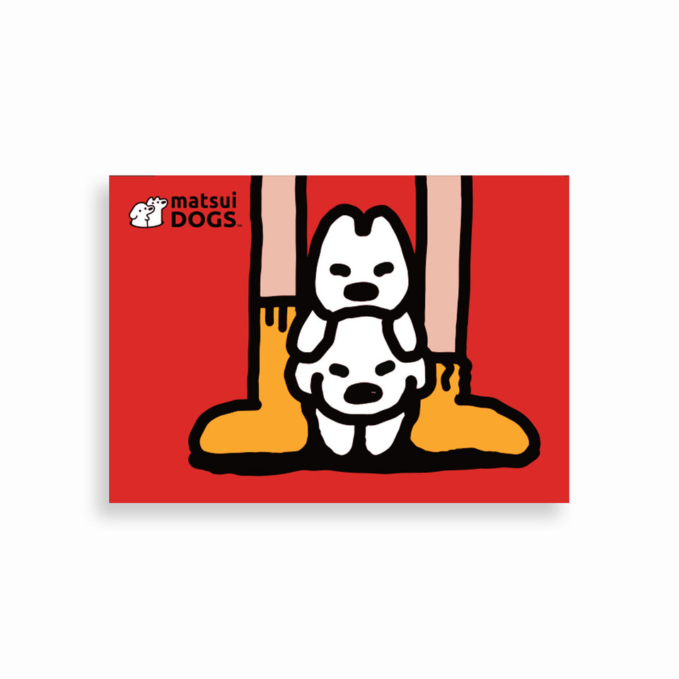 "matsui DOGS" POSTCARD / LEAN ON ME