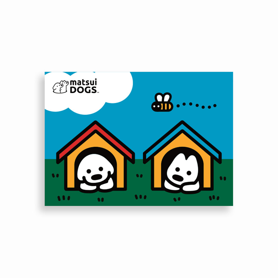 "matsui DOGS" POSTCARD / SIDE BY SIDE