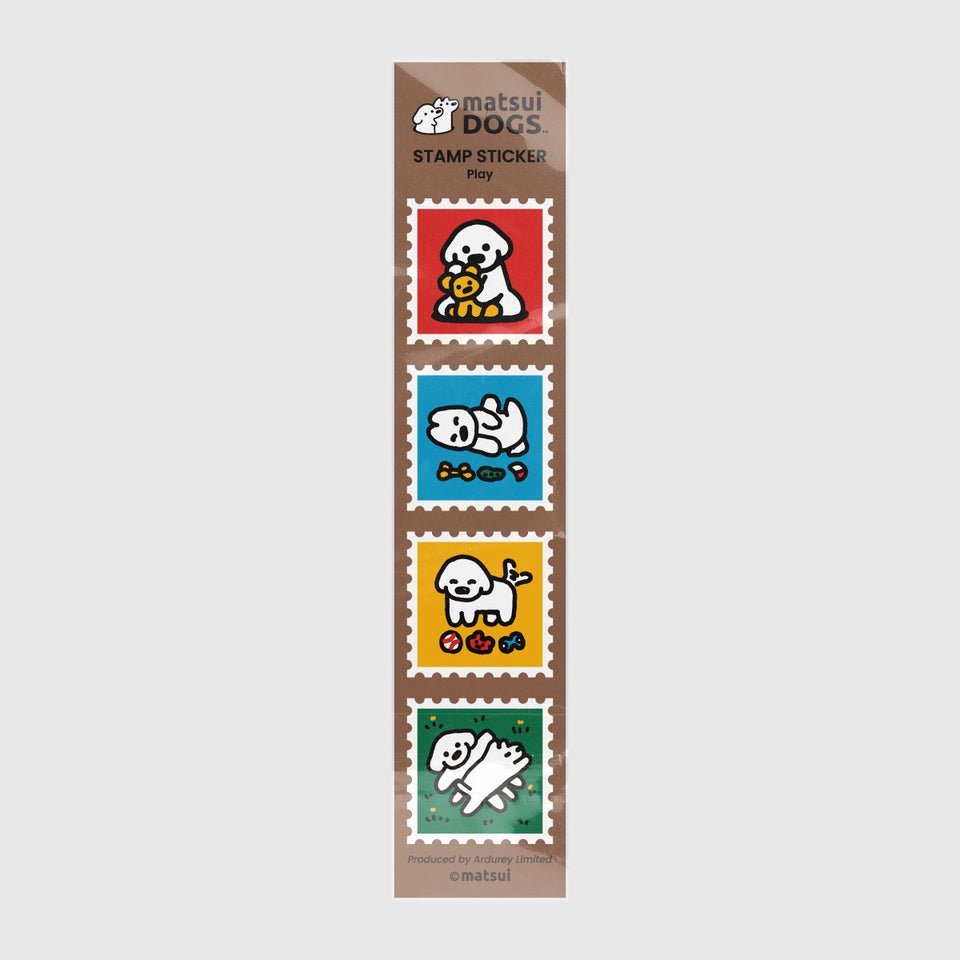 "matsui DOGS" STAMP STICKER / PLAY