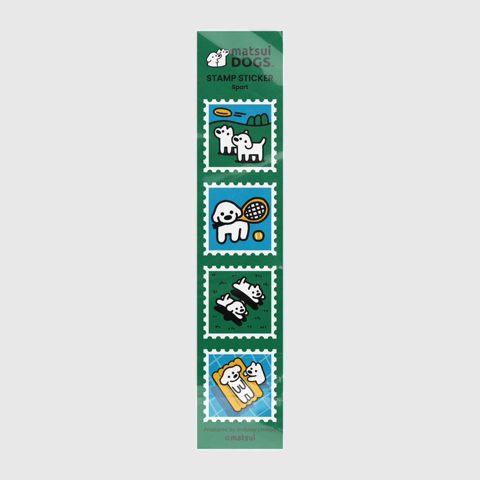"matsui DOGS" STAMP STICKER / SPORTS